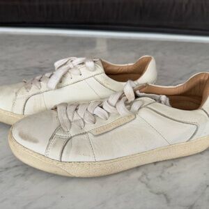AllSaints White Leather Sneakers